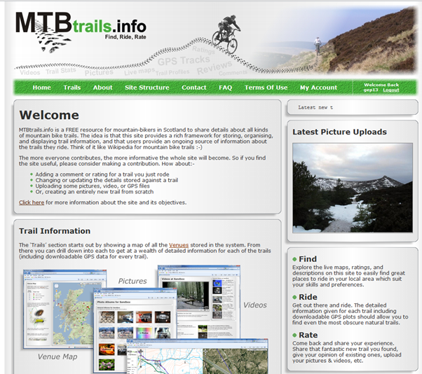 MTB Trails Info Website