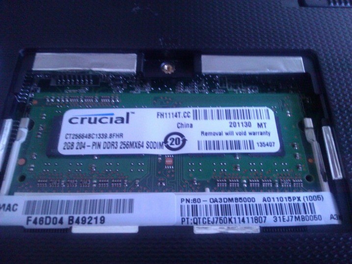 RAM Installed