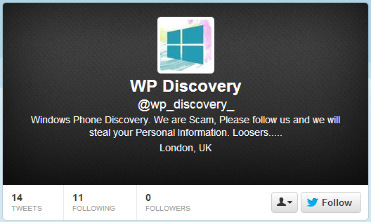 WP Discovery Twitter Account