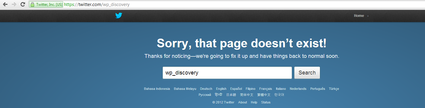 Twitter Account Closed down