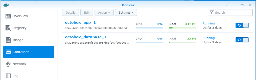 Completed Docker Containers